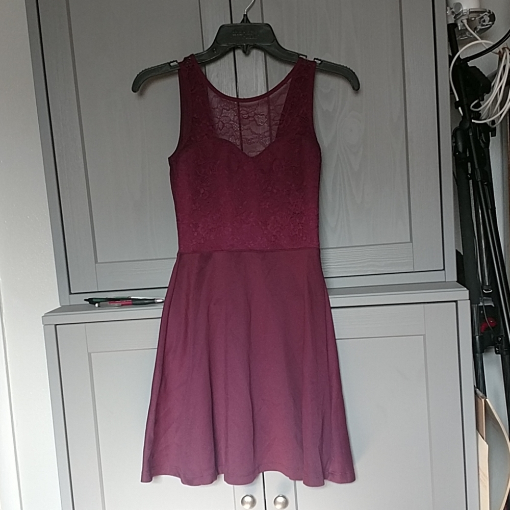 Mini flare winter dress